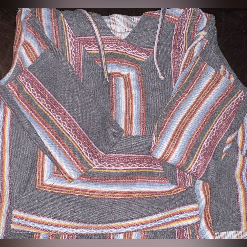 Boho cropped hoodie